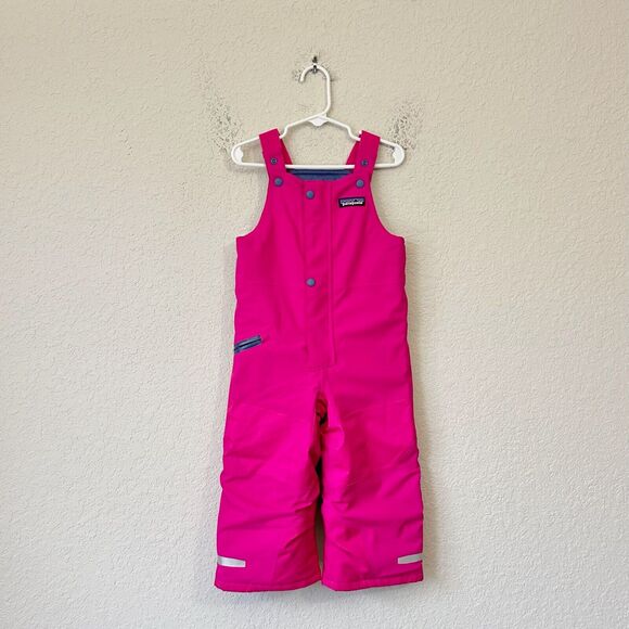 PATAGONIA Baby Snow Pile Bibs Toddler Magenta Insulated Outdoor Gorpcore